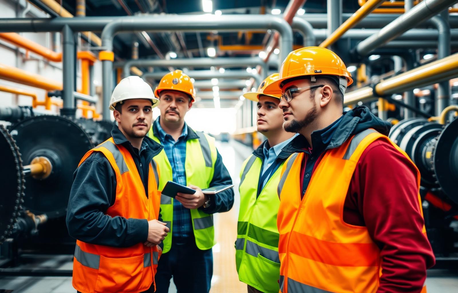 Safety inspection of industrial facility