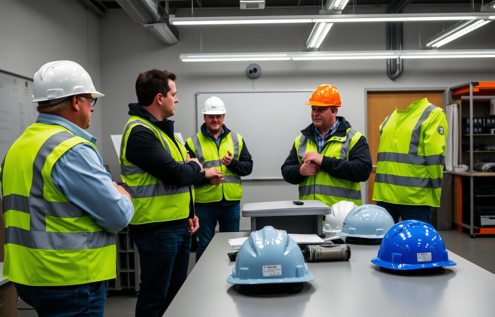 Safety training classroom session